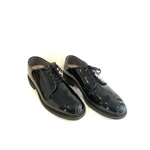 Bates Black Patent Leather Lace Oxford